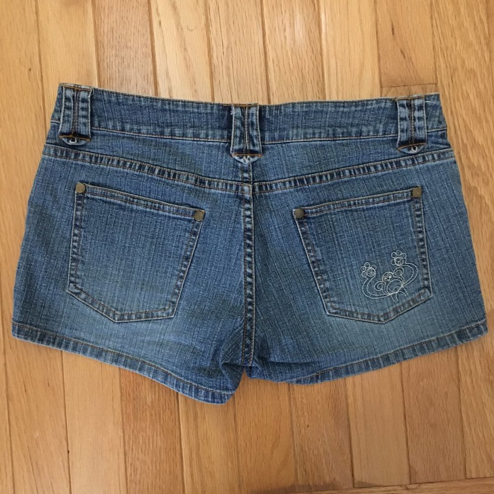 Tilt Juniors Denim Shorts with Monkey Detail on pocket Size 3 - Picture 2 of 4